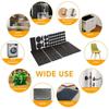 Table Leg Protectors, Anti-Scratch Leg Pads, Rubber Anti-Slip Chair Leg Pads, Silent Stickers, Furniture Accessories