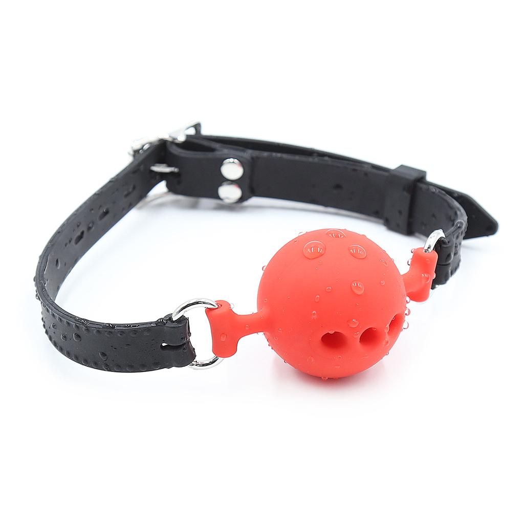 VaHppy Gags 5 Colors PU Belt Silicone Mouth Ball Diameter 3.5/4.5/5cm SM  Sex Toys Gagging Drooling Bondage Adult sex games