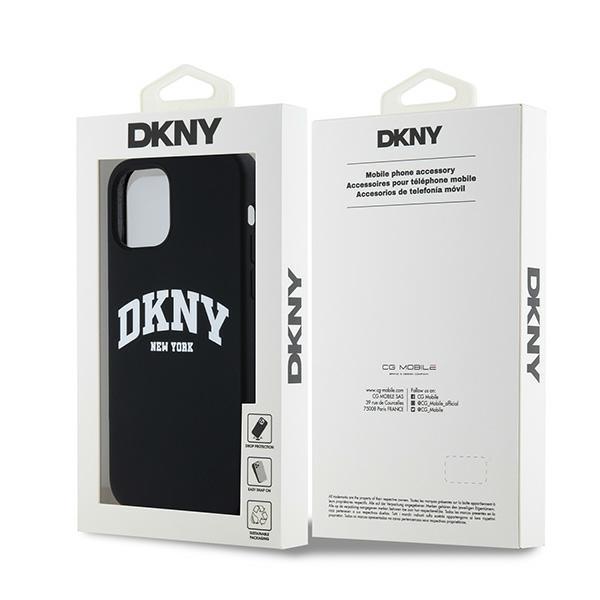 Dkny Dkhmp12Msnyach Iphone 12/12 Pro6.1 Czarny/Black Hardcase Liquid Silicone White Printed Logo Magsafe