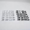 ABS Car Trunk Logo Emblem Letters Sticker For BMW 318e 320e 325e 328e 330e 335e 520e 525e 530e 535e 540e E46 E36 E90 E39 E60 F10