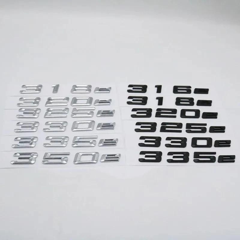 ABS Car Trunk Logo Emblem Letters Sticker For BMW 318e 320e 325e 328e 330e 335e 520e 525e 530e 535e 540e E46 E36 E90 E39 E60 F10