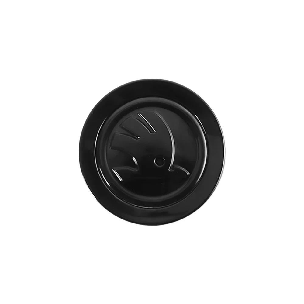 Car Sticker 2025 New 1PC Car Steering Wheel Logo Badge Cover Sticker for Skoda Vision-E 440 Felicia Afriq Kamio Fabia Octavia Ko