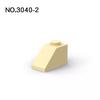 20Pcs   MOC Parts 3040 Slope 45° 2 X 1 Compatible Bricks DIY Assmble Building Blocks Particle Kid Puzzle Brain Toy Gift