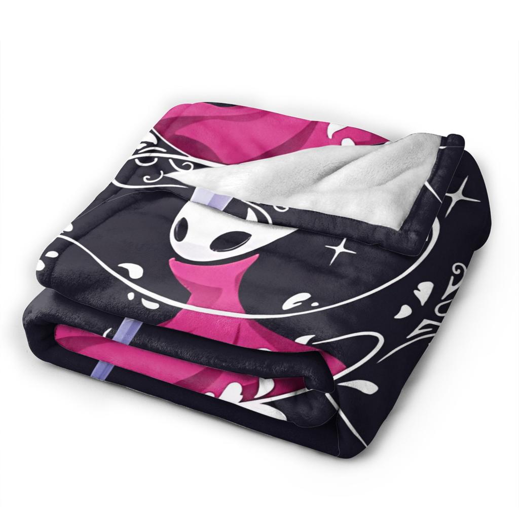 Hollowed Knights Game Silksong Flannel Blanket Winter Soft Durable Throw Blanket for Child Bedroom Bedspread Sofa Bed Cover
