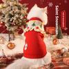 Christmas Pet Cat Costumes Sweater Cute Kitten Santa Claus Clothes For Small Medium Dogs Holiday Party Dress Warm Winter Clothes