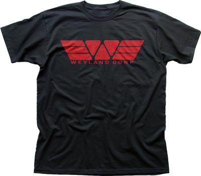 WEYLAND Corporation Corp YUTANI ALIENS PROMETHEUS svart t-skjorte 09868