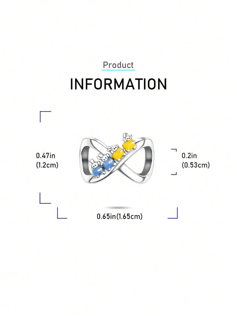 Charm Copper Colors Valentine'S Day Heart Bead For Original Bracelet Diy Beads Charms Jewellery Making Gift For Women Styfne