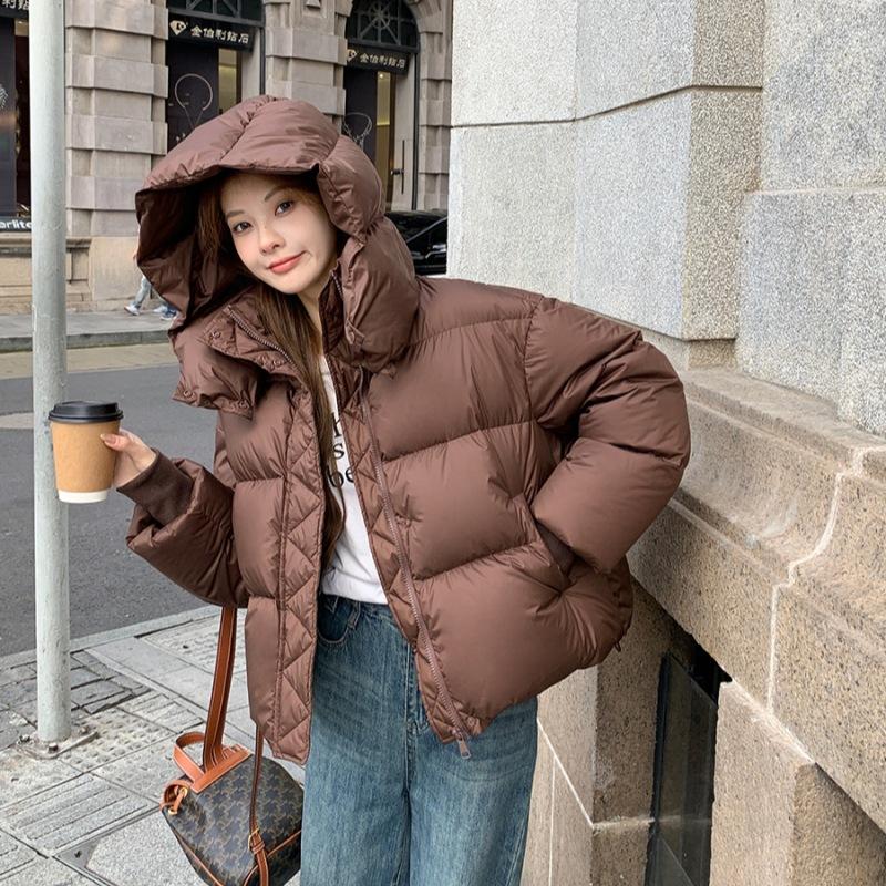 New Cotton-padded Jacket Women's Winter Short Thick Cotton-padded Coat Korean Version of Loose Bread Cotton-padded Jacket Coat.