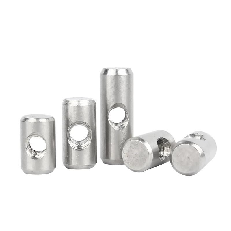 M4 M5 M6 304 Edelstahl Fassschrauben Zylindrischer Stift Dübel Querloch Hammereinschlagmutter Für Holzmöbelzubehör