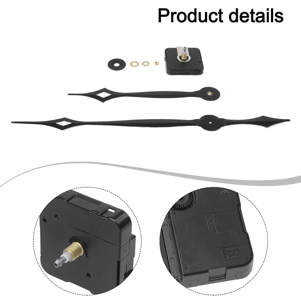 Long Hand Quartz Clock Replacement Mechanism High Torque DIY Movement Set