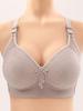 Plus Size No-Magnetic, No-Underwire Push-Up Side Support Anti-Sag Bra