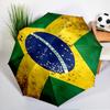 Brazil Artwork Printed Automatic Umbrella, 8-Frame for Travel, camping, Casual Umbrella, Essential Gift for  for family and friends