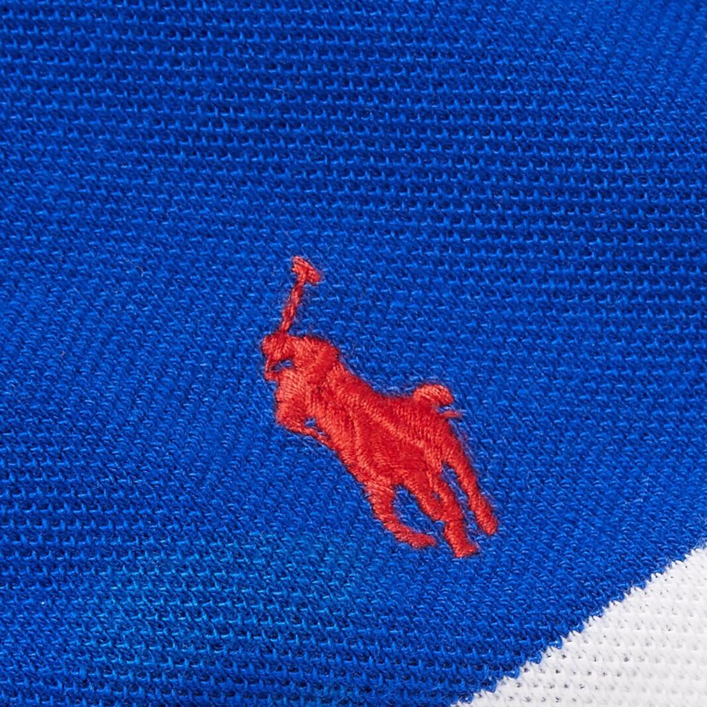 Polo Ralph Lauren Small Pony Logo Embroidered Color Block Short Sleeve Polo Shirt Men Polo Shirts Blue Gray 710780947-002