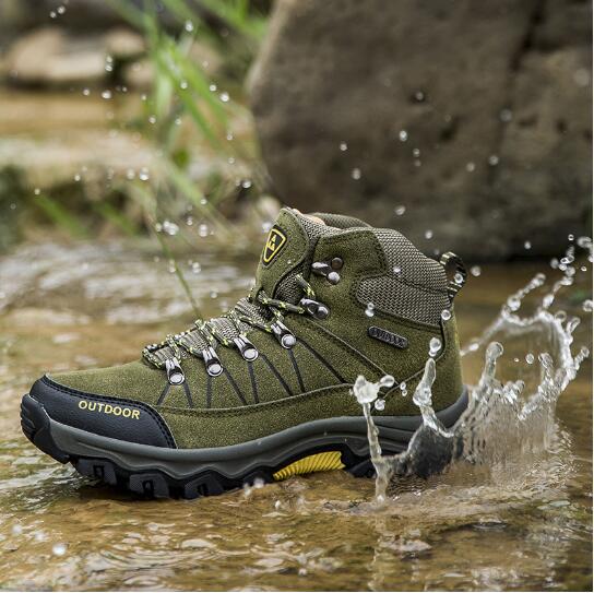 Autumn New High-top Hiking Shoes for Men Plus Cashmere Outdoor Shoes Field Hiking Large Size Men's Sneakers Shoes M1106