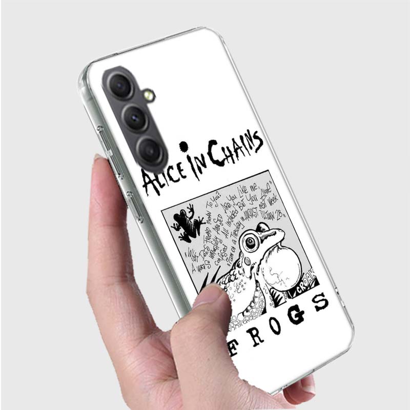 Rock Band Alice In Chains Phone Case For Samsung A15 A25 A35 A55 A12 A22 A32 A52S A13 A23 A33 A53 A14 A24 A34 A54 Galaxy A8 A6 A