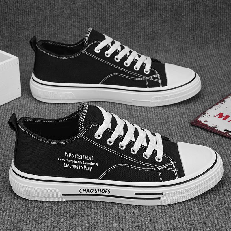 2025 Spring Breathable and Versatile Student Classic Cloth Shoes, Casual Canvas Shoes, Youth New Flat Sports Board Shoes