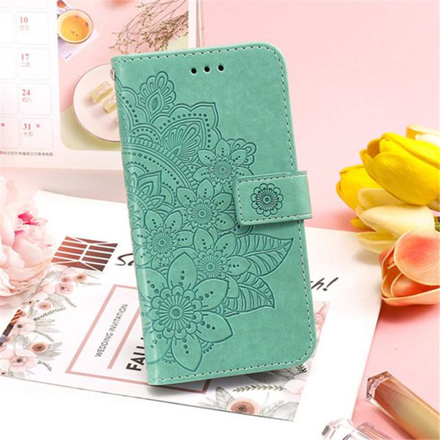 Emboss Leather Flip Phone Case For Iphone 14 13 Pro Max 11 12 Mini Xr X Xs Max 6 6s 7 8 Plus Se 2020 Luxury Wallet Bracket Cover
