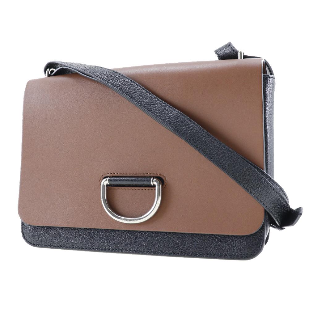 Burberry D Ring Shoulder Bag By Color Brown / Black Calfskin Women Used