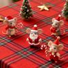 Christmas Wool Felt Mouse Ornament - Multicolor Handmade Animal Decor Festive Christmas Tree Ornament For Bookshelf