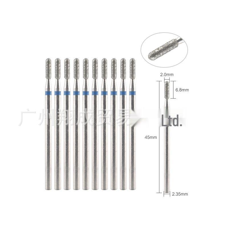 10-Piece Nail Art Diamond Drill Bits for Pre-Treatment and Grinding Dead Skin & Calluses
