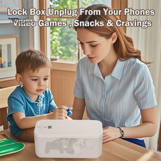 Uzamykatelný úložný box Velká kapacita Snadné nastavení Víceúčelový organizér mini uzamykacích tablet Úložný box s heslem