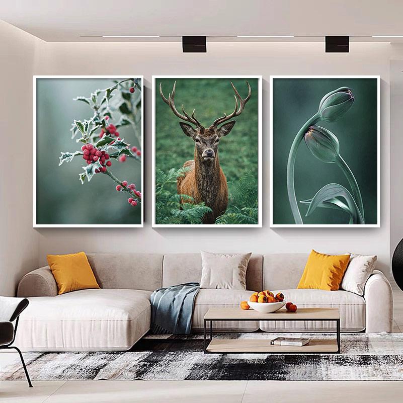 Nordic Style Print Groen Botanisch Natuur Poster Esthetisch Bloem Plant Landschap Kunst Schilderij Muurfoto voor Woonkamer