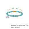 Natural Blue Beaded Bracelet for Men,Minimalist Handmade Adjustable Stackable Bracelet,Exquisite Boho Jewelry Gift