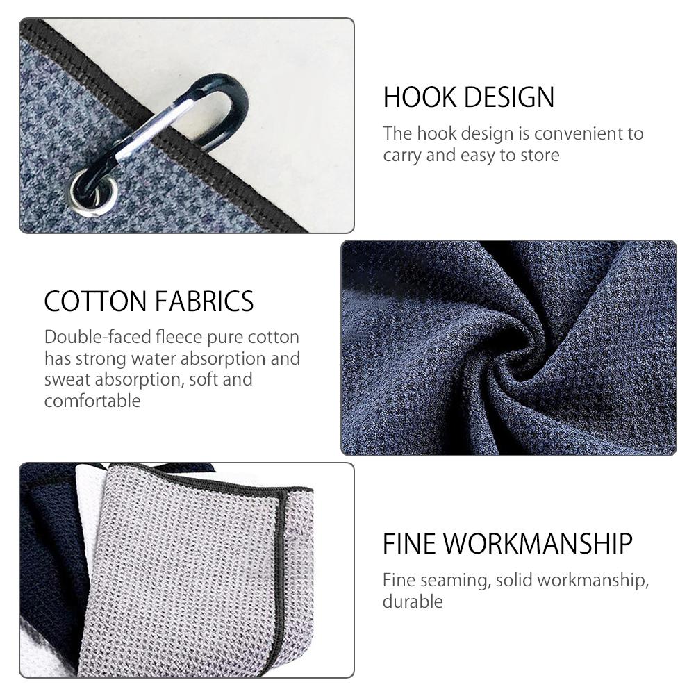 3Pcs  Towel and Club Cleaning Brush Kit Divot Repair Tool with Ball Marker Er Set Accessories