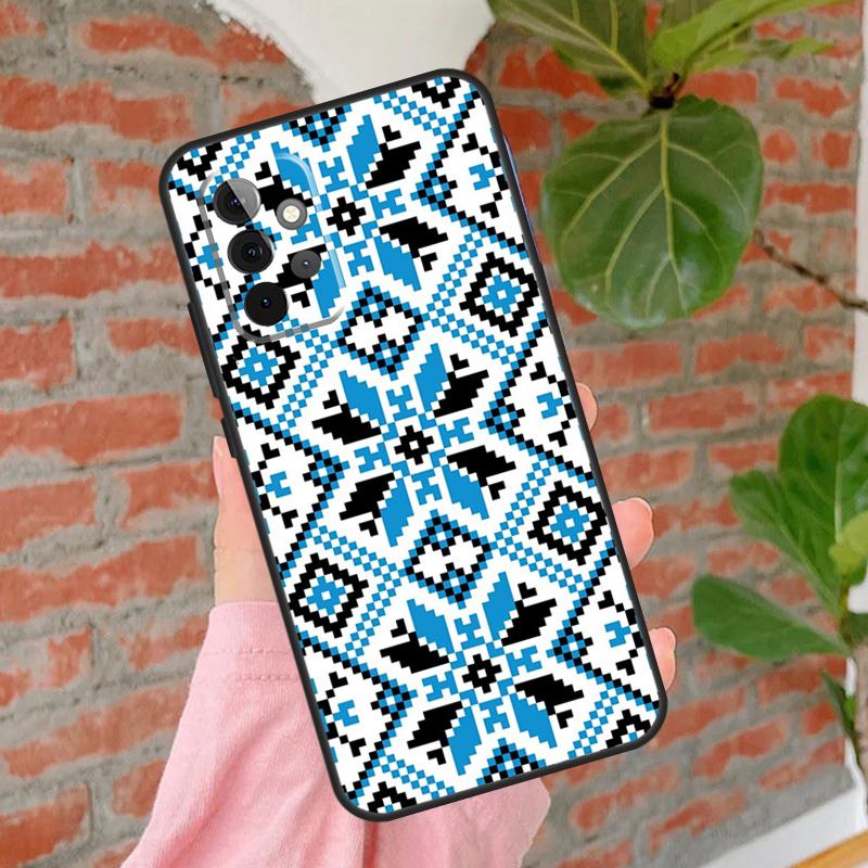 Ukraine Ornament Pattern Phone Case For Samsung Galaxy A54 A34 A14 A55 A35 A25 A15 A52 A32 A12 A51 A71 A13 A33 A53