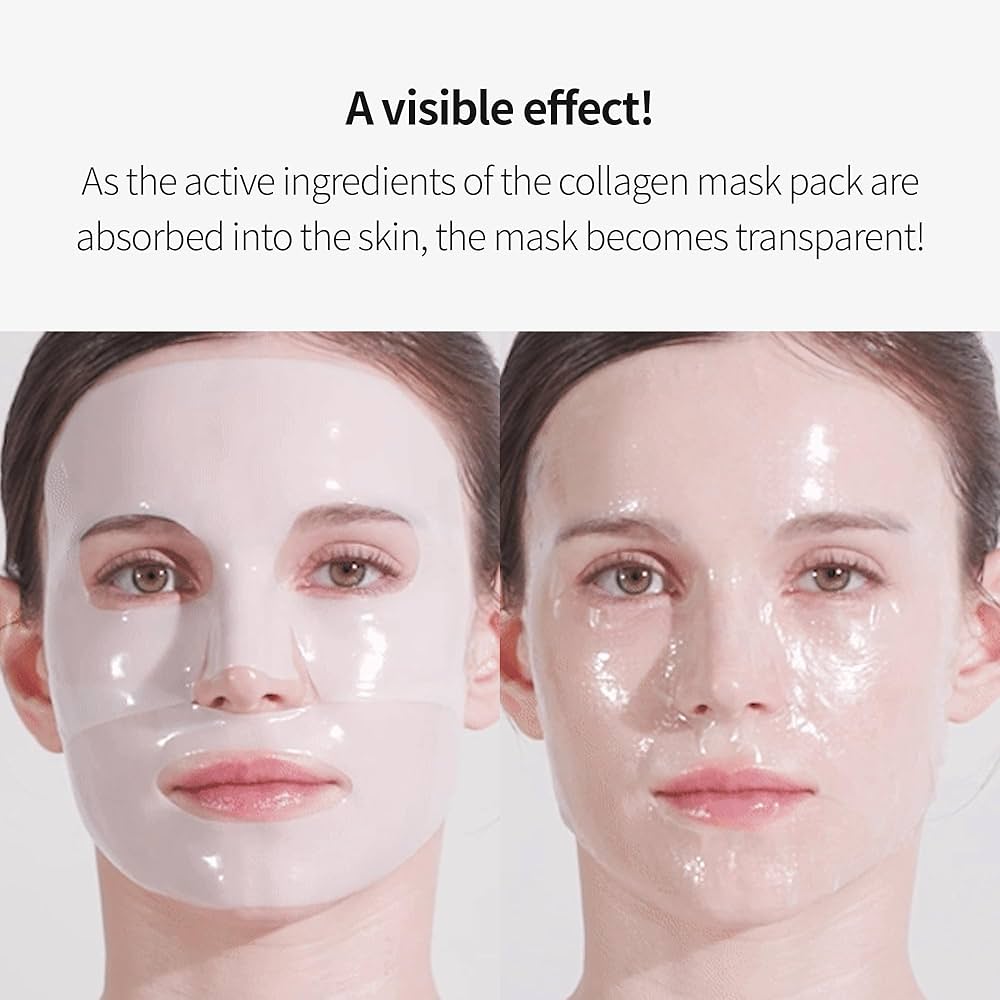 Deep Collagen Faded Wrinkle Facial Mask Reduce Fine Lines Firm Skin Moisturizing Brightening Smooth Skin Care Korean Cosmetics