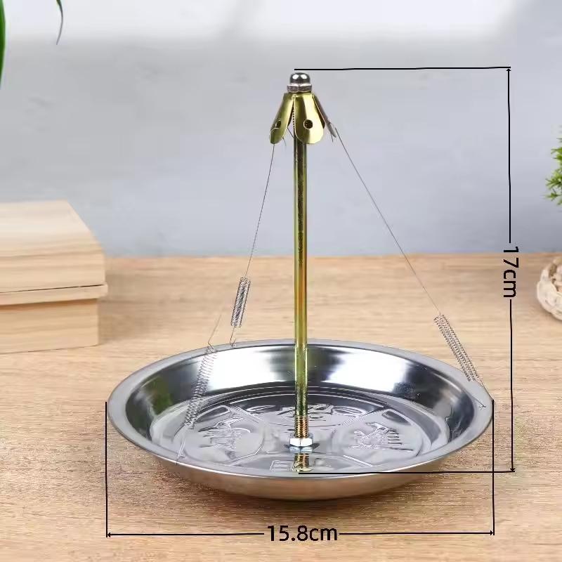 

Metal Hanging Incense Burner For 12 Hours Incense Coils Iron Plate Mosquito Incense Holders Amass Fortunes срібний