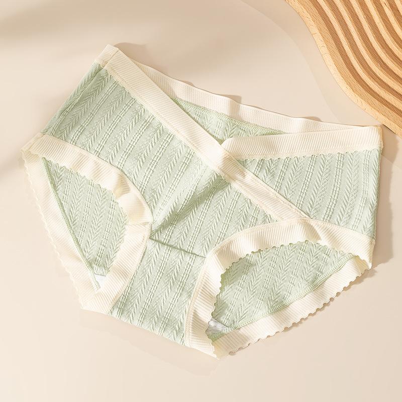 Women's Summer Cotton Low Waist Belly No Trace Breathable Pregnant Women Special Briefs