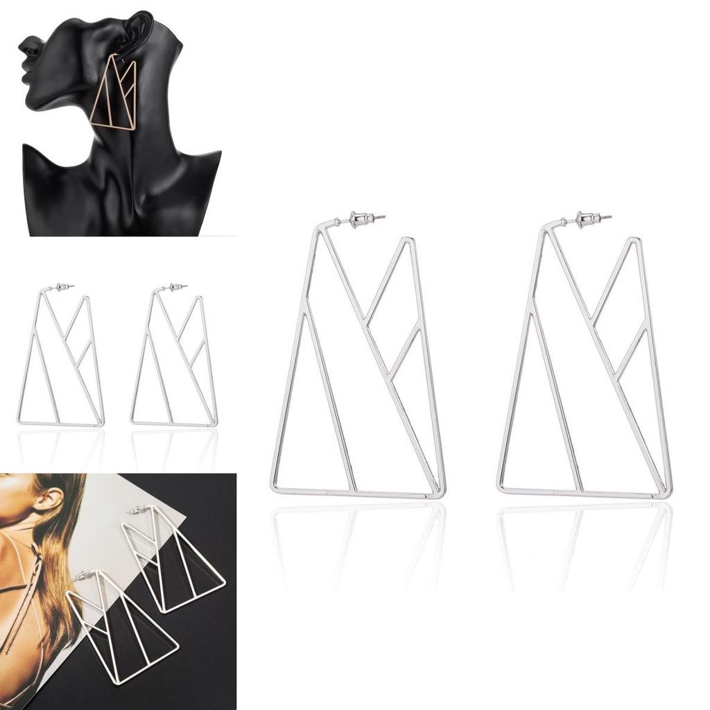 Trendy Geometric Alloy Earrings For Women Fashionable Street Style Jewelry