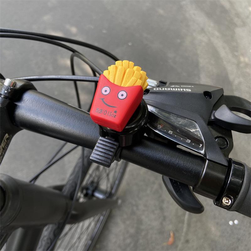 Super Loud Hamburger Cartoon Bike Bell: Universal for Kids' Mountain Bikes and Scooters