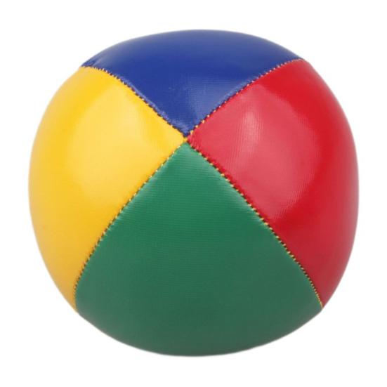 PU Leather Juggling Balls Multi-Color Contrasting Design Rebound Ball Professional Smooth Grip Beginner Practice Balls for Stress Relief Office and