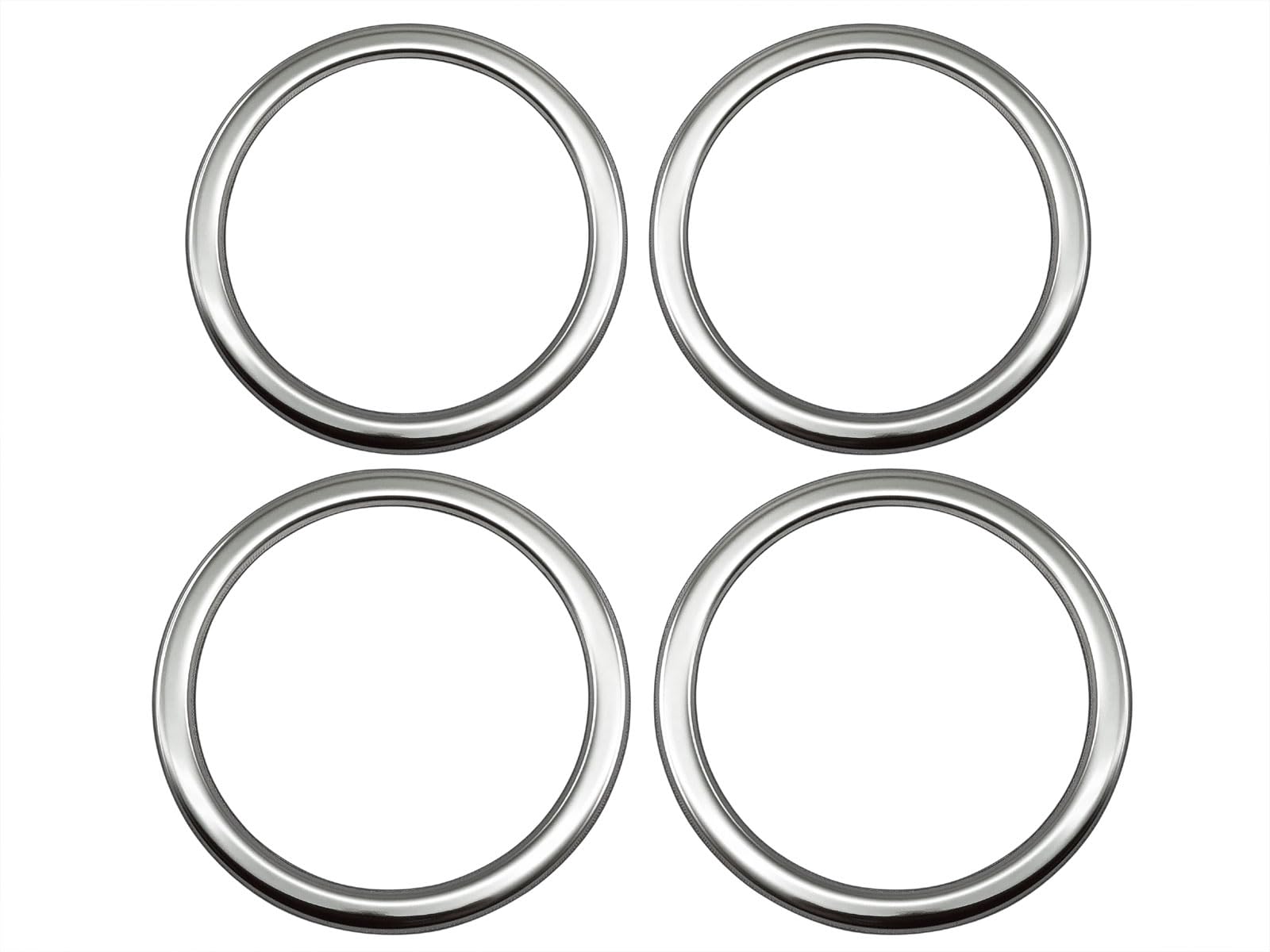 

BRIGHTZ WR-V DG5 Ultra-Mirror Finish Stainless Steel Plated Wheel Center Cap Rings (4-Piece Set) [SID-ETC-SMA-055] WRV DG