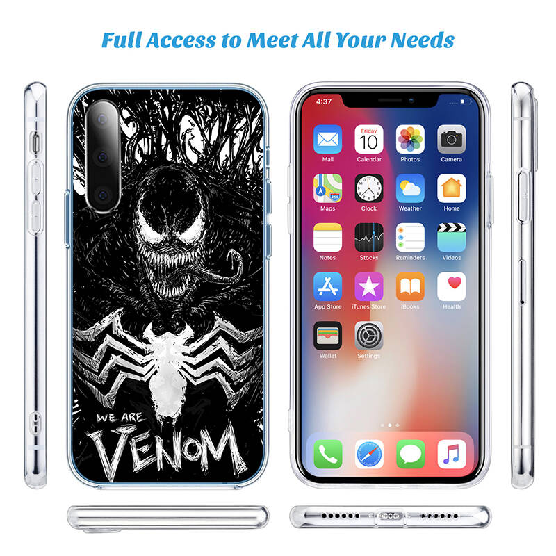 Venom Phone Case for Motorola Edge 20 30 S30 40 50 Fusion Lite Plus Pro Ultra Neo One Action Zoom Hyper Power Macro Vision