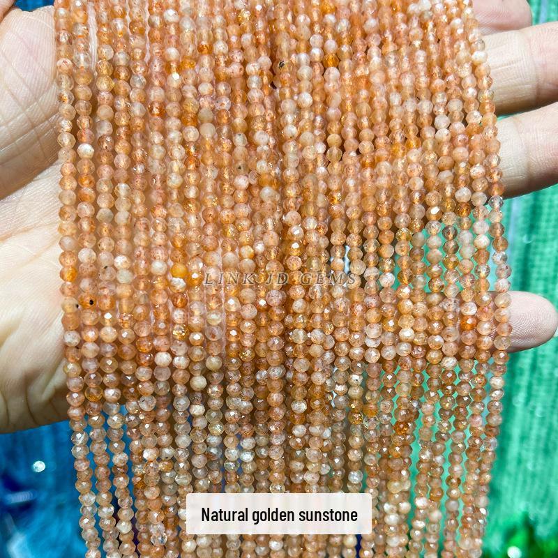 

3 мм Граненые Кристальные Турмалиновые Гранатовые Круглые Бусины для DIY Ювелирных Изделий 108 beads around 3mm