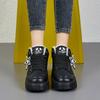 34-42 Winter Women's Large Fashion Thick Bottom High Top with Velvet Warmth High Top Cotton Shoes Snow Boots