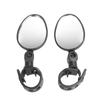 1 Pair Oval Round Rearview Mirror For Bicycle Electric Scooter Quick Installation Rearview Mirror Accessories Parts
