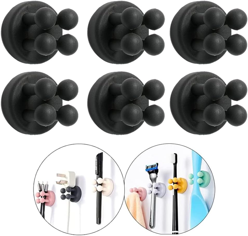 Silicone Toothbrush Holders Waterproof Self Adhesive Multi-Function Hooks Toothbrush Holders