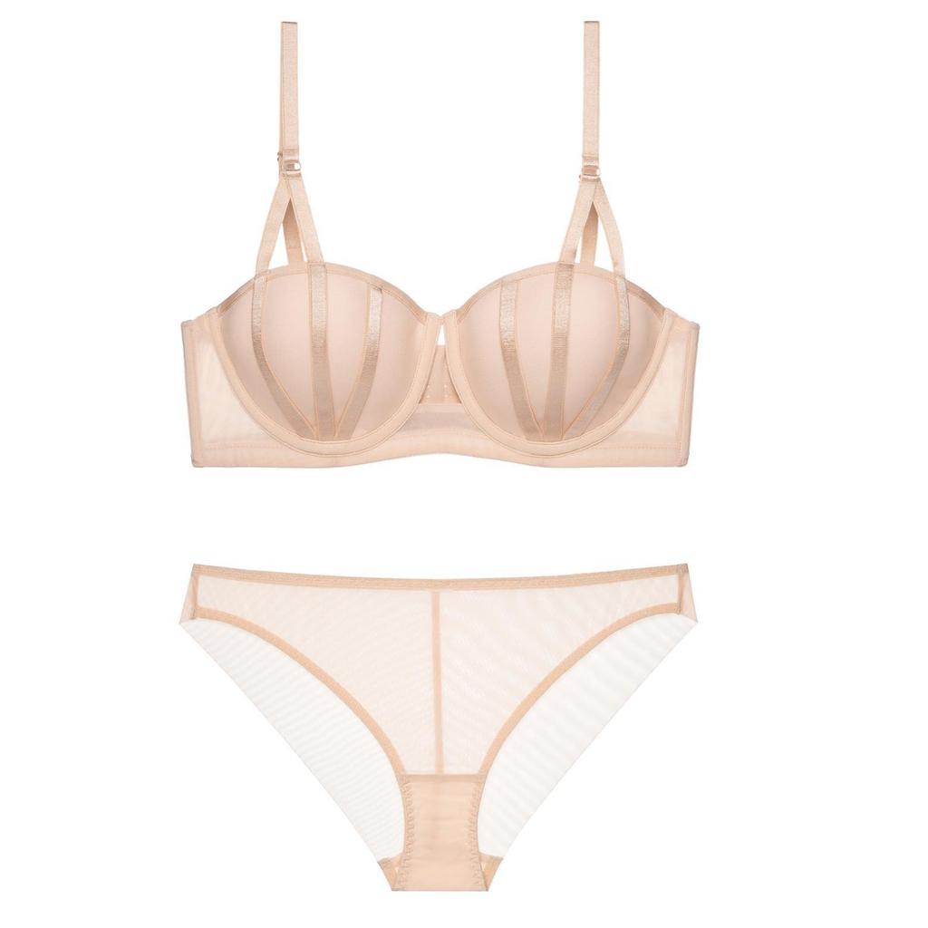 Sexy Lace Contrasting Underwear Women Gather Bra Upper Support Anti-sagging Large Size Bra Women