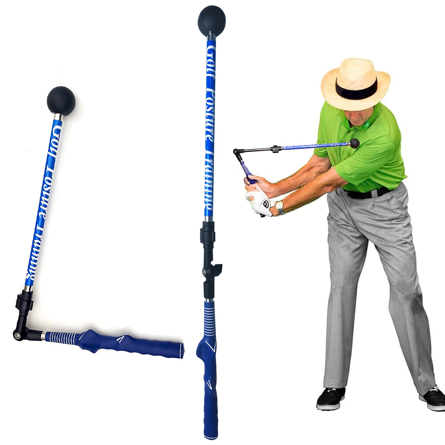 

MAZEL Golf Swing Practice Posture Practice Angle Golf Practice Swing Practice Posture Swing Unisex Equipment, Trainer, Swing, Foldable, Stretching,
