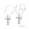 Cross Earrings for Women Cross Pendant Earrings Drop Earrings Vintage Jewelry Accessories