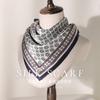 100% Pure Silk Square Scarf 53x53cm Lightweight Elegant Neck Wrap Fashion Styling