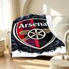 Arsenal F.C Pattern Blanket for Home Decoration, Bed, Sofa, Car Travel, Camping, Suitable for All Seasons, Birthday Christmas Gift
