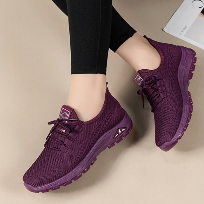 Women s Thick-soled Breathable Mesh Sports Shoes 36 фиолетовый