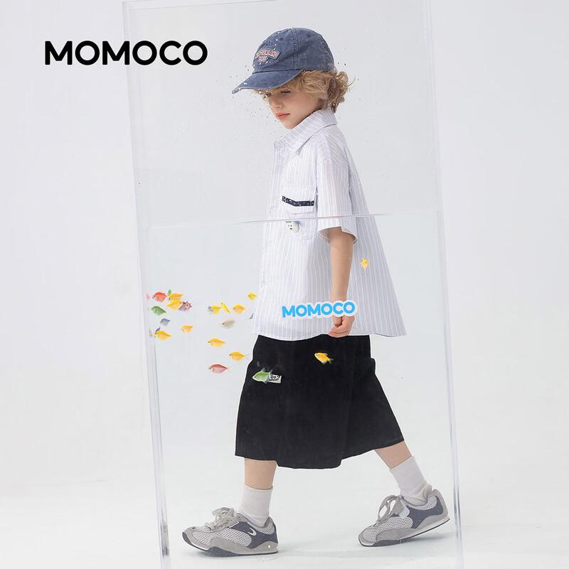 MOMOCO Boy's Cotton Short Sleeve Shirt