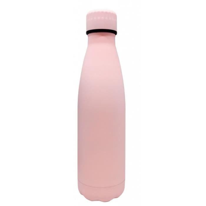 Bouteille - NERTHUS - Fih 715 - Acier Inoxydable - 500 ML - Pastel Rose - Sans BPA