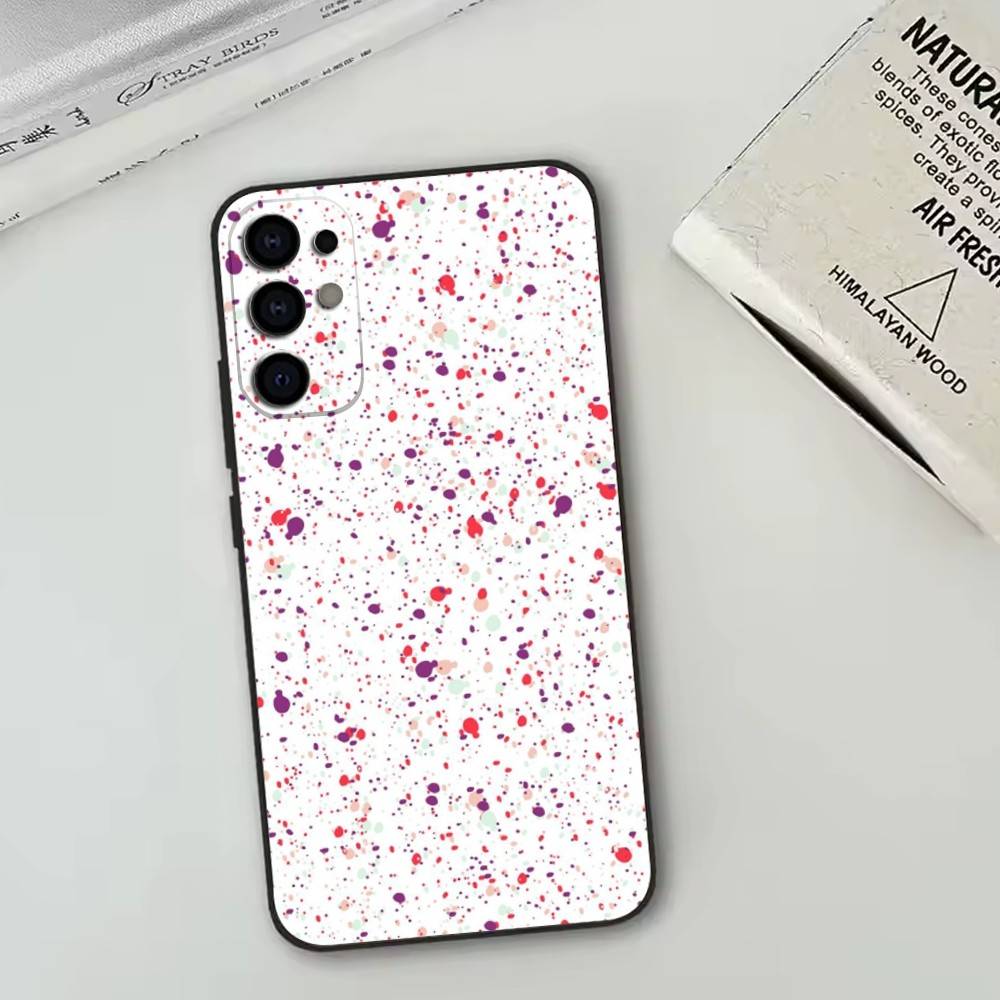 

Fcicicase Coloful Circular Dots Phone Case For Samsung S25,S24,S21,S22,S23,S30,Ultra,S20,Plus,Fe,Lite,Note,10,Black Cover Samsung S30plus5G